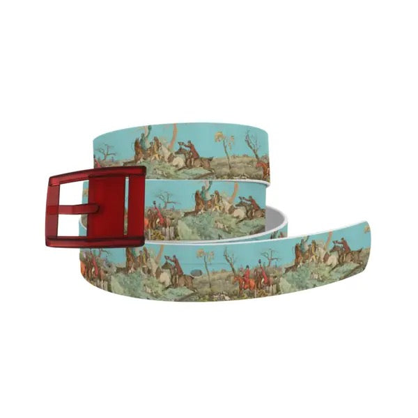 C4 Fox Hunt Belt with Maroon Buckle Combo