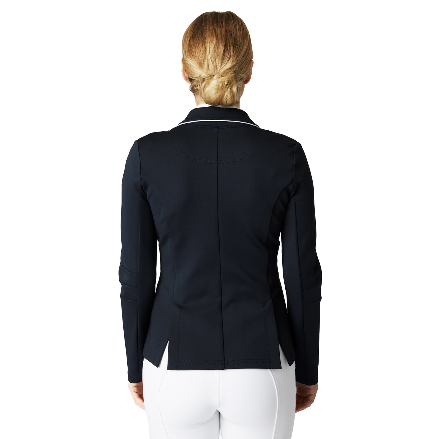 Horze Womens Show Jacket With White Piping