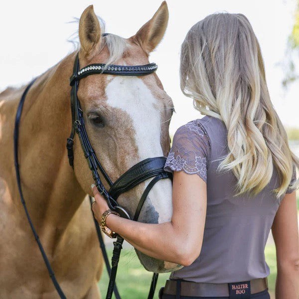 Halter Ego - Doc Marten Black Leather Snaffle Bridle