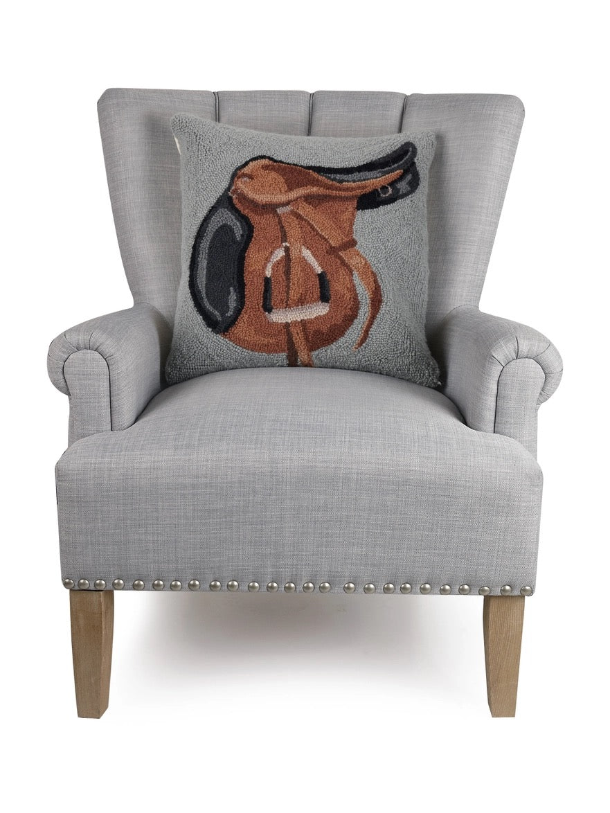 English Saddle Hook Pillow