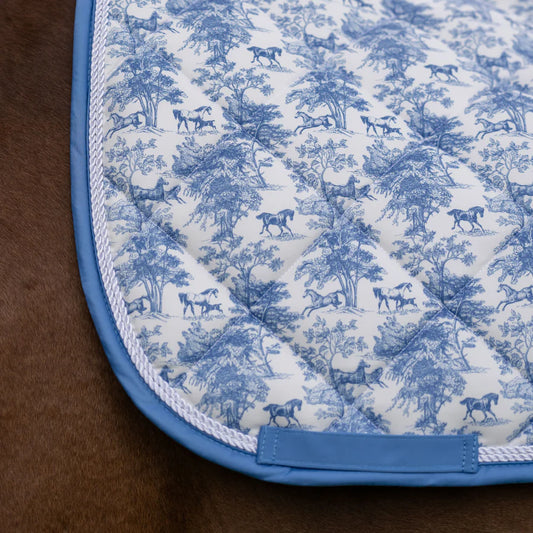 EQUESTRIAN TOILE DRESSAGE SADDLE PAD ~ LIMITED EDITION