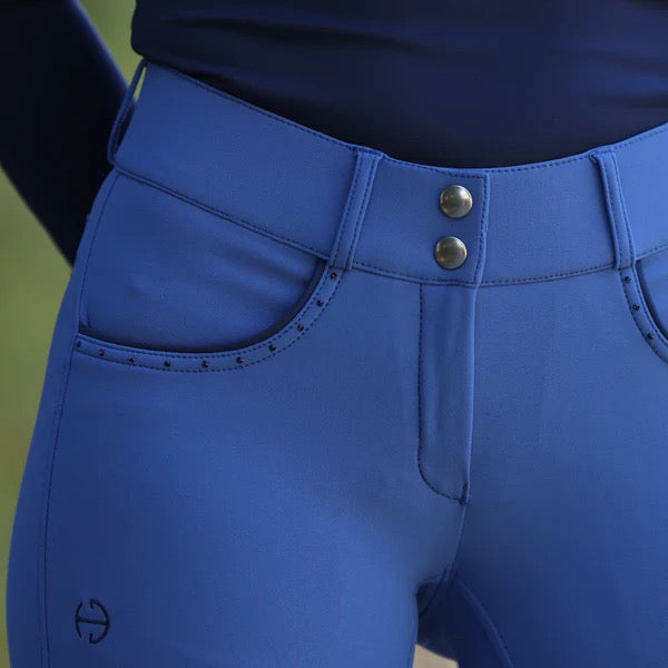 Halter Ego Crystal Evolution Full Seat Breeches - Delft Blue