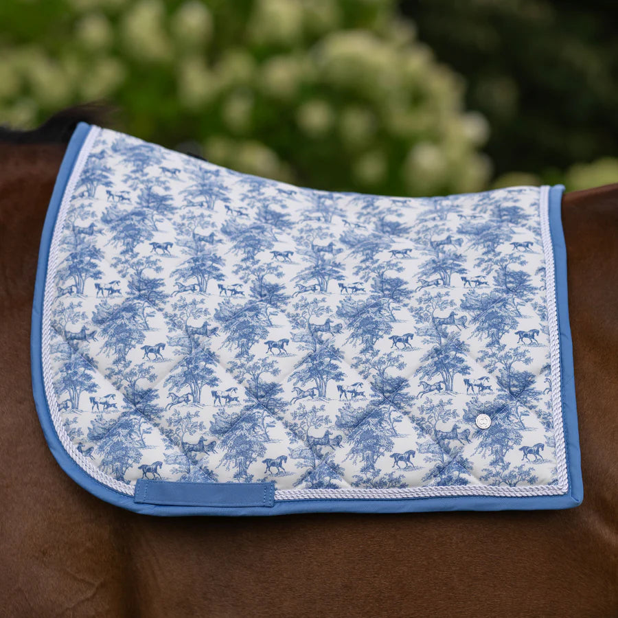 EQUESTRIAN TOILE DRESSAGE SADDLE PAD ~ LIMITED EDITION